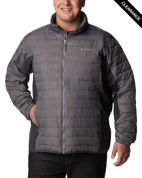 Clearance - Columbia 208695 Men's Powder Lite II Hybrid Jacket | City Grey/ Shark