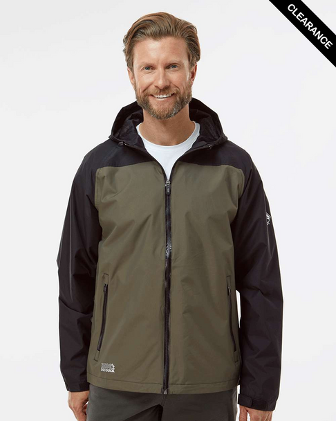 Clearance - DRI DUCK 5335 Torrent Waterproof Hooded Jacket | Olive/ Black