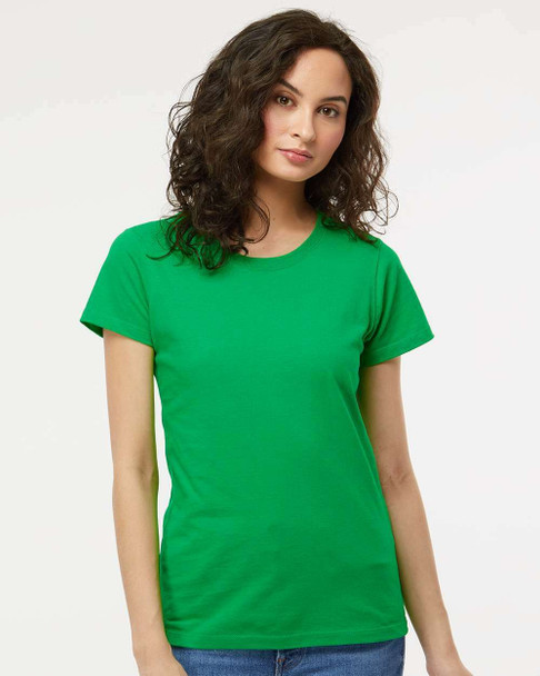 Clearance - 4810 M&O Ladies Gold Soft Touch T-shirt | Irish Green