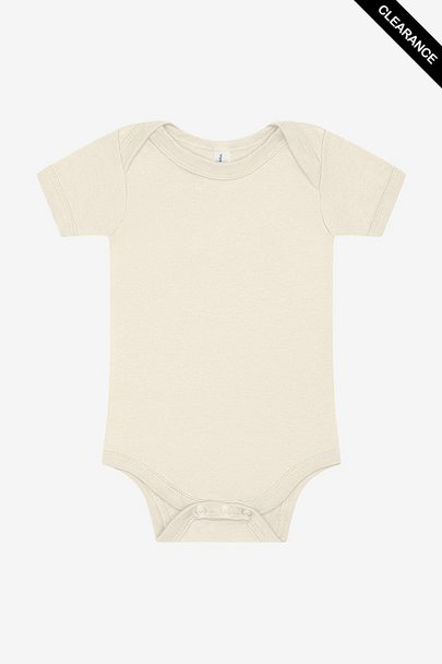 Clearance - BELLA + CANVAS 100B Infant Jersey One Piece | Natural