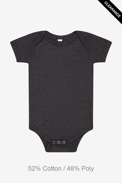 Clearance - BELLA + CANVAS 100B Infant Jersey One Piece | Dark Grey Heather