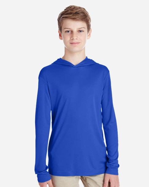 Team 365 TT41Y Youth Zone Performance Hooded T-Shirt | Sport Royal