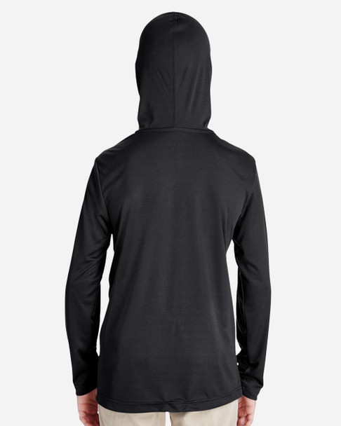 Team 365 TT41Y Youth Zone Performance Hooded T-Shirt | Black
