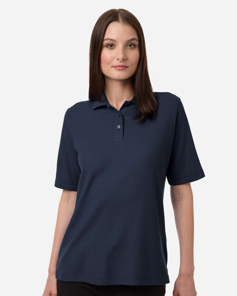 Harriton M105W Women's Maverick CVC Pique Polo | Dark Navy