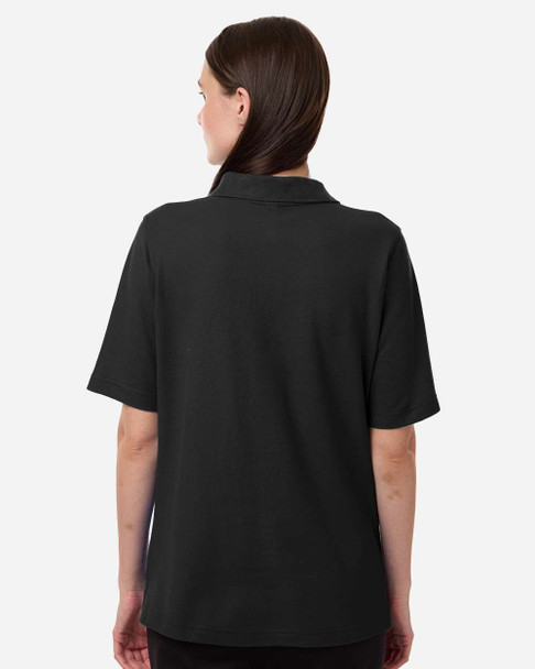 Harriton M105W Women's Maverick CVC Pique Polo | Black