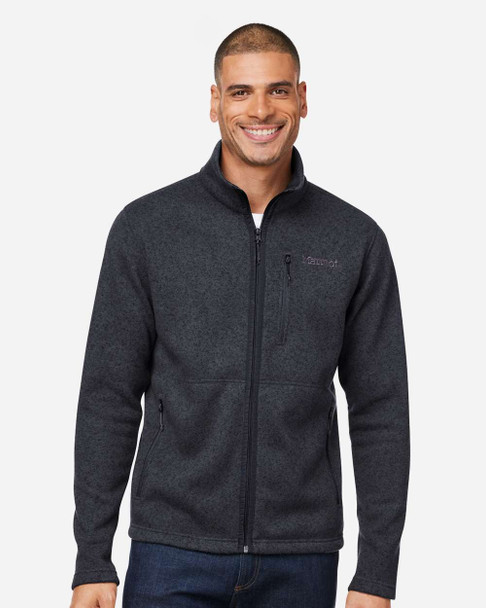 Marmot M16223 Men's Drop Line Fleece Jacket | Black Heather Marmot M16223 Men's Drop Line Fleece Jacket | Black Heather