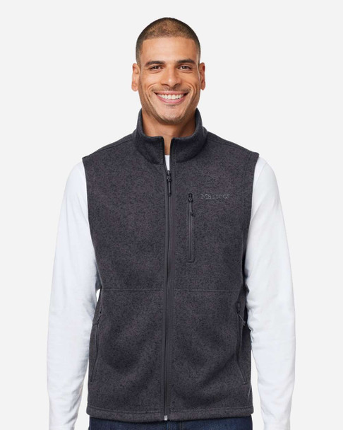 Marmot M16224 Men's Drop Line Vest | Black Heather Marmot M16224 Men's Drop Line Vest | Black Heather