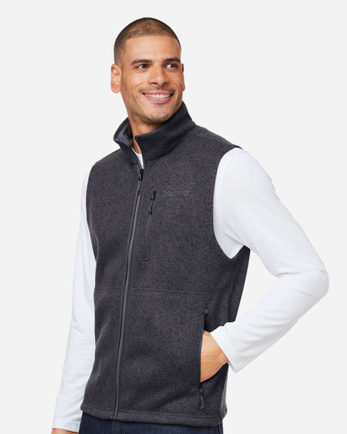 Marmot M16224 Men's Drop Line Vest | Black Heather Marmot M16224 Men's Drop Line Vest | Black Heather