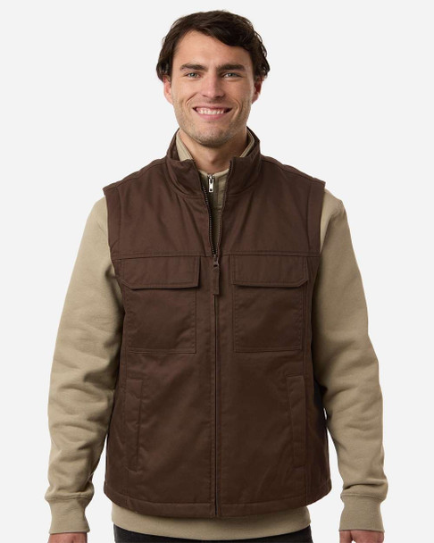 Harriton  M723 Unisex ClimaBloc® Station Vest | Dark Mocha