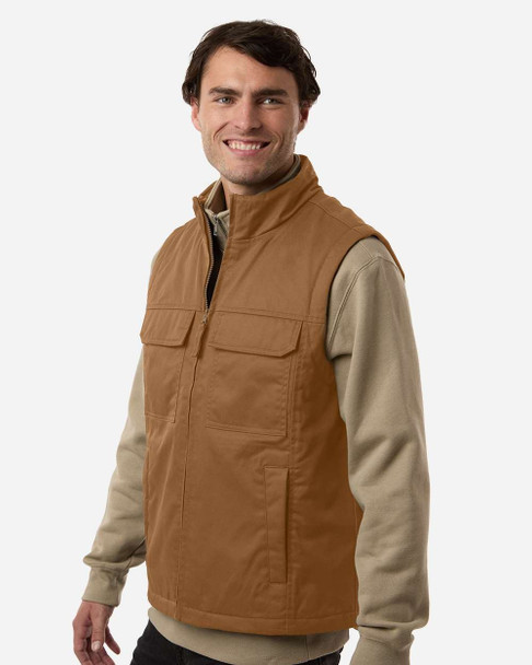 Harriton  M723 Unisex ClimaBloc® Station Vest | Duck Brown