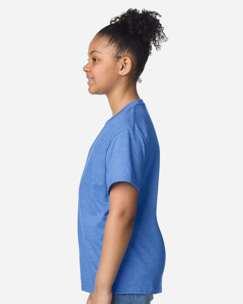 3000B Gildan Youth Light Cotton T-Shirt | Heather Royal