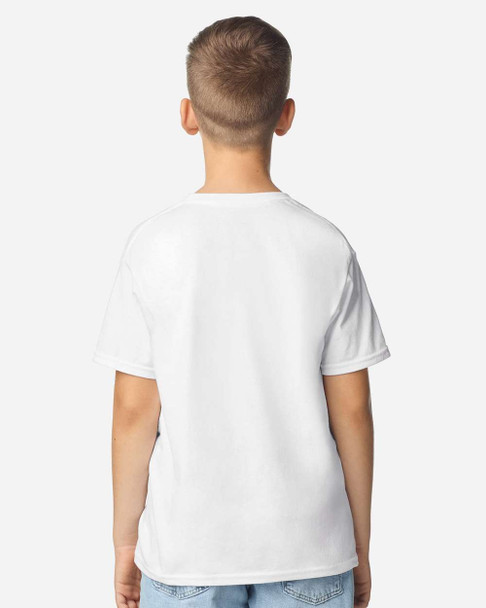 3000B Gildan Youth Light Cotton T-Shirt | White