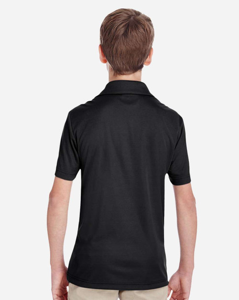 Team 365 TT51Y Youth Zone Performance Polo | Black