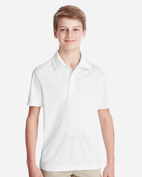 Team 365 TT51Y Youth Zone Performance Polo | White