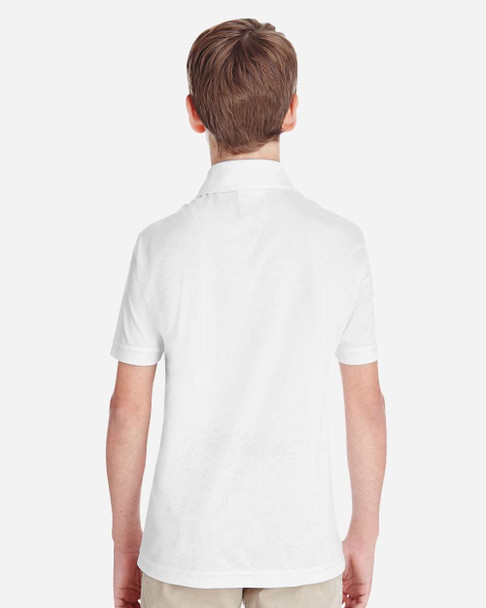 Team 365 TT51Y Youth Zone Performance Polo | White