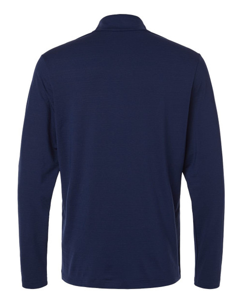 Adidas A708 Men's Textured Stripe Quarter-Zip Pullover | Dark Blue