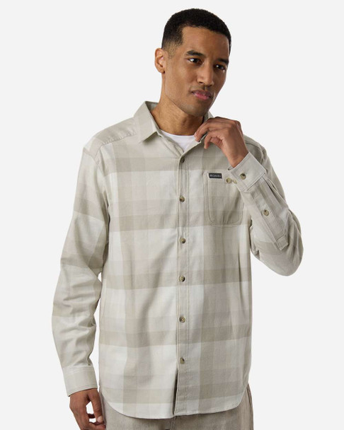 Columbia 161795 Men's Cornell Woods™ Flannel Shirt | Dark Stone Multi Buffalo Check