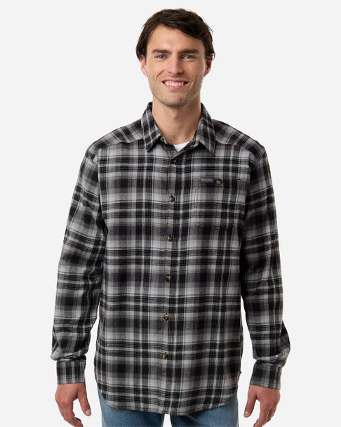Columbia 161795 Men's Cornell Woods™ Flannel Shirt | Black Backland Tartan