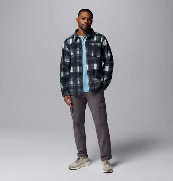 Columbia 209769 Men's Steens Mountain™ Printed Shirt Jacket II | Chalk Omblur