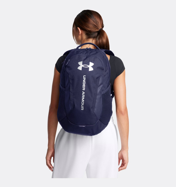 Under Armour 1384672 Hustle Backpack 6.0 | Midnight Navy/ Metallic Silver