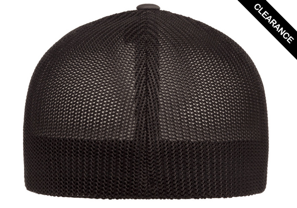 Clearance - Flexfit 6511 Mesh Trucker Cap | Charcoal/ Black