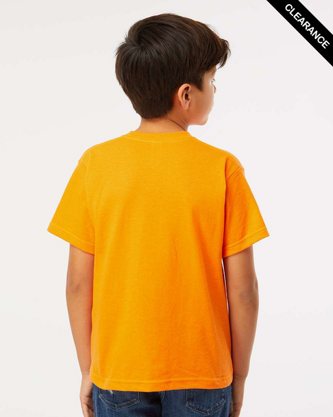Clearance - 4850 M&O Youth Gold Soft Touch T-shirt | Safety Orange