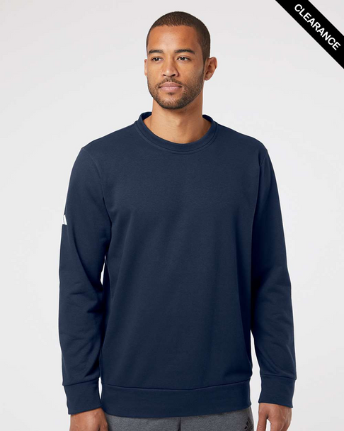 Clearance - Adidas A434 Fleece Crewneck Sweatshirt | Collegiate Navy