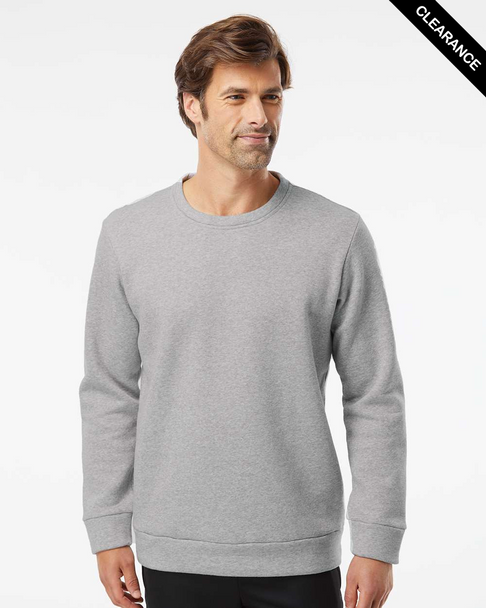Clearance - Adidas A434 Fleece Crewneck Sweatshirt | Grey Heather