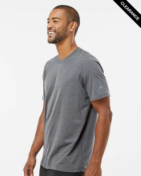 Clearance - Adidas A556 Blended T-Shirt | Dark Grey Heather