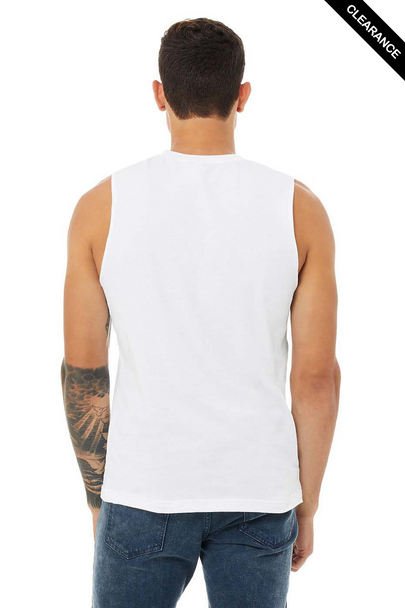 Clearance - Bella+Canvas 3483 Unisex Jersey Muscle Tank Top | White