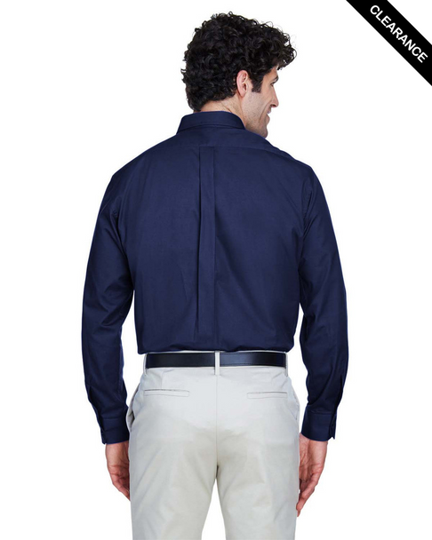 Clearance - Core365 88193T Tall Operate Long-Sleeve Twill Shirt | Classic Navy
