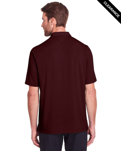 Clearance - North End NE100 Men's Jaq Snap-Up Stretch Performance Polo | Burgundy