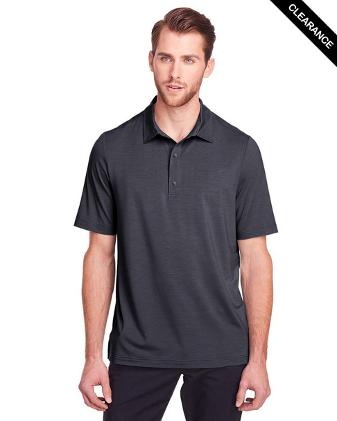 Clearance - North End NE100 Men's Jaq Snap-Up Stretch Performance Polo | Carbon
