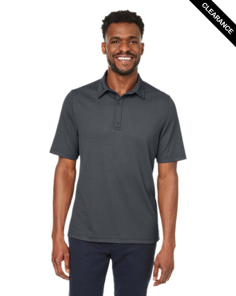 Clearance - North End NE102 Men's Replay Recycled Polo | Carbon