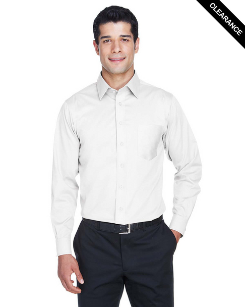 Clearance - Devon & Jones DG530T  Tall Crown Collection Solid Stretch Twill Shirt | White