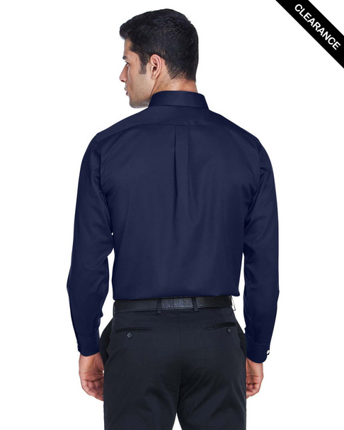 Clearance - Devon & Jones DG530T  Tall Crown Collection Solid Stretch Twill Shirt | Navy