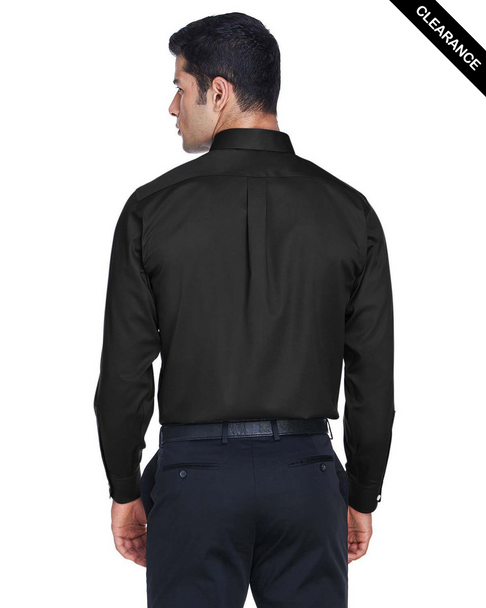 Clearance - Devon & Jones DG530T  Tall Crown Collection Solid Stretch Twill Shirt | Black