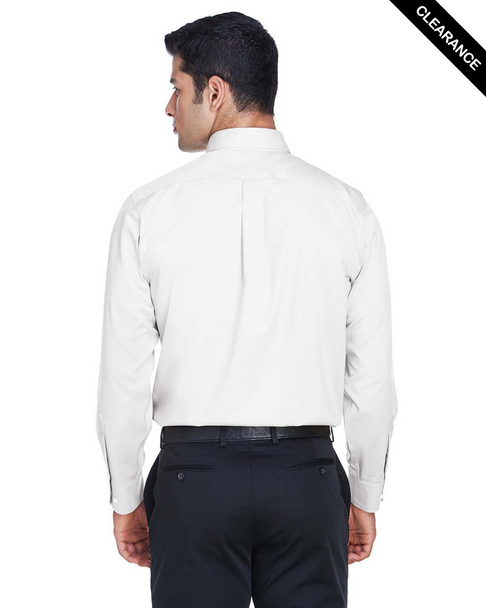 Clearance - Devon & Jones DG530T  Tall Crown Collection Solid Stretch Twill Shirt | White