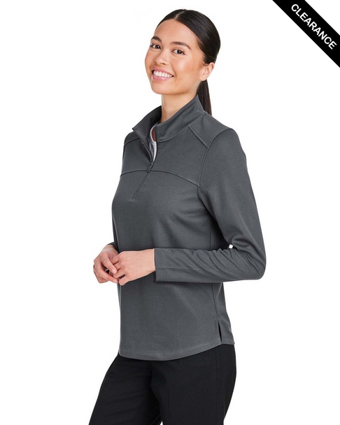 Clearance - North End NE412W Ladies' Express Tech Performance Quarter-Zip | Carbon