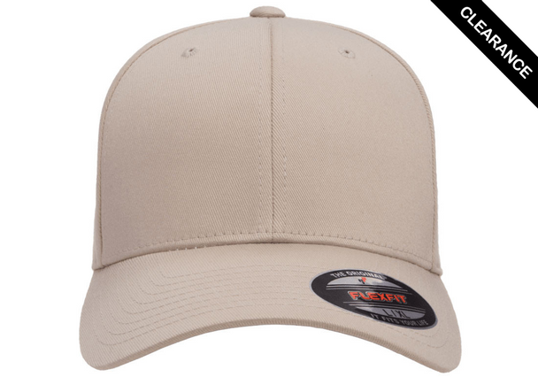 Clearance - Flexfit 6277 Wooly Combed Cotton Blend Cap | Stone