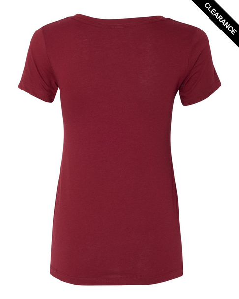 Clearance - Next Level 1540 Ladies' Ideal V-Neck Tee | Cardinal
