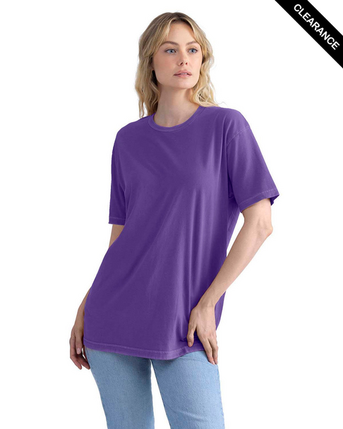 Clearance - 3600SW Next Level Unisex Soft Wash T-Shirt | Washed Purple Rush