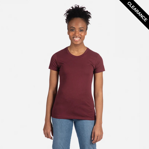 Clearance - Next Level 3900 Ladies' Tee | Maroon