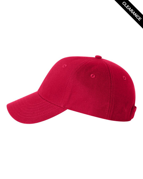 Clearance - Valucap VC600 Chino Hat | Red