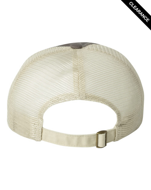 Clearance - Valucap 3100 Contrast-Stitch Mesh-Back Cap | Charcoal/ Stone