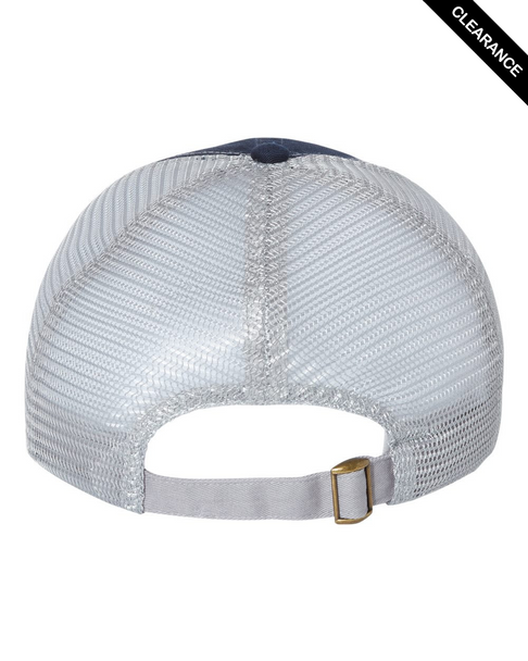 Clearance - Valucap 3100 Contrast-Stitch Mesh-Back Cap | Navy/ Grey