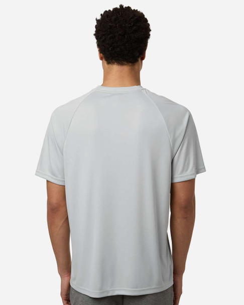 TT11HN Team 365 Men's Zone Performance Henley | Sport Silver
