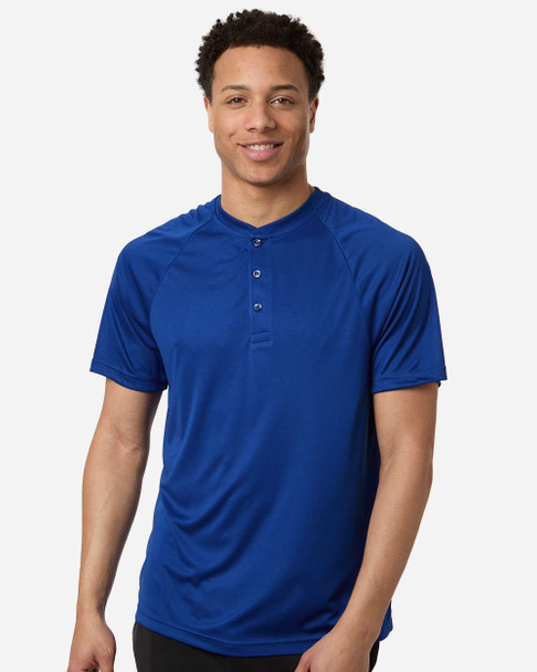 TT11HN Team 365 Men's Zone Performance Henley | Sport Royal