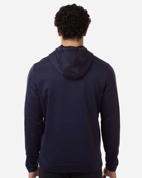 Under Armour 6010164 Under Armour Men's Armour Fleece Pro Hooded Sweatshirt | Midnight Navy/ White