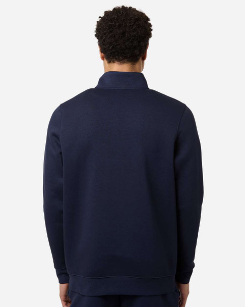 Under Armour 6012710 Men's Icon Fleece Quarter-Zip Pullover | Midnight Navy/ White